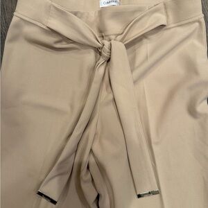 Calvin Klein Neutral Tie-Front Trousers